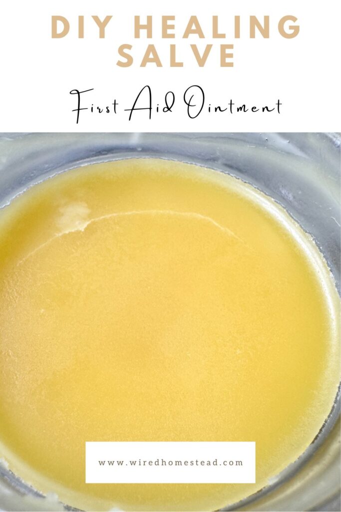 pinterest pin for DIY healing salve