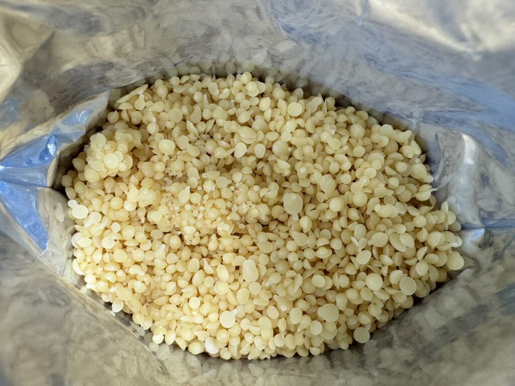 pelleted yellow beeswax