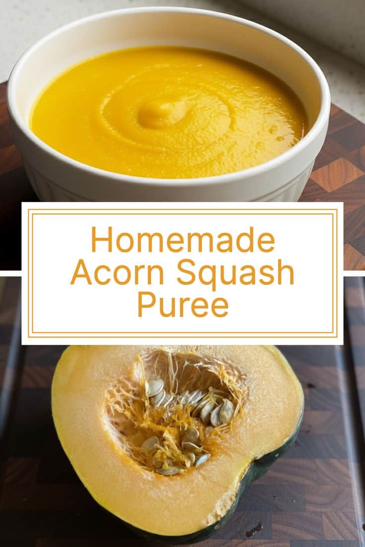 Image showcasing How to Make Homemade Roasted Acorn Squash Puree